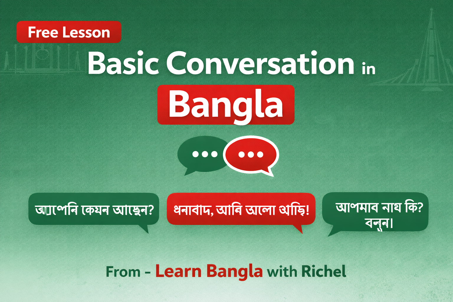 Basic Conversation in Bangla (Beginner Friendly Guide)